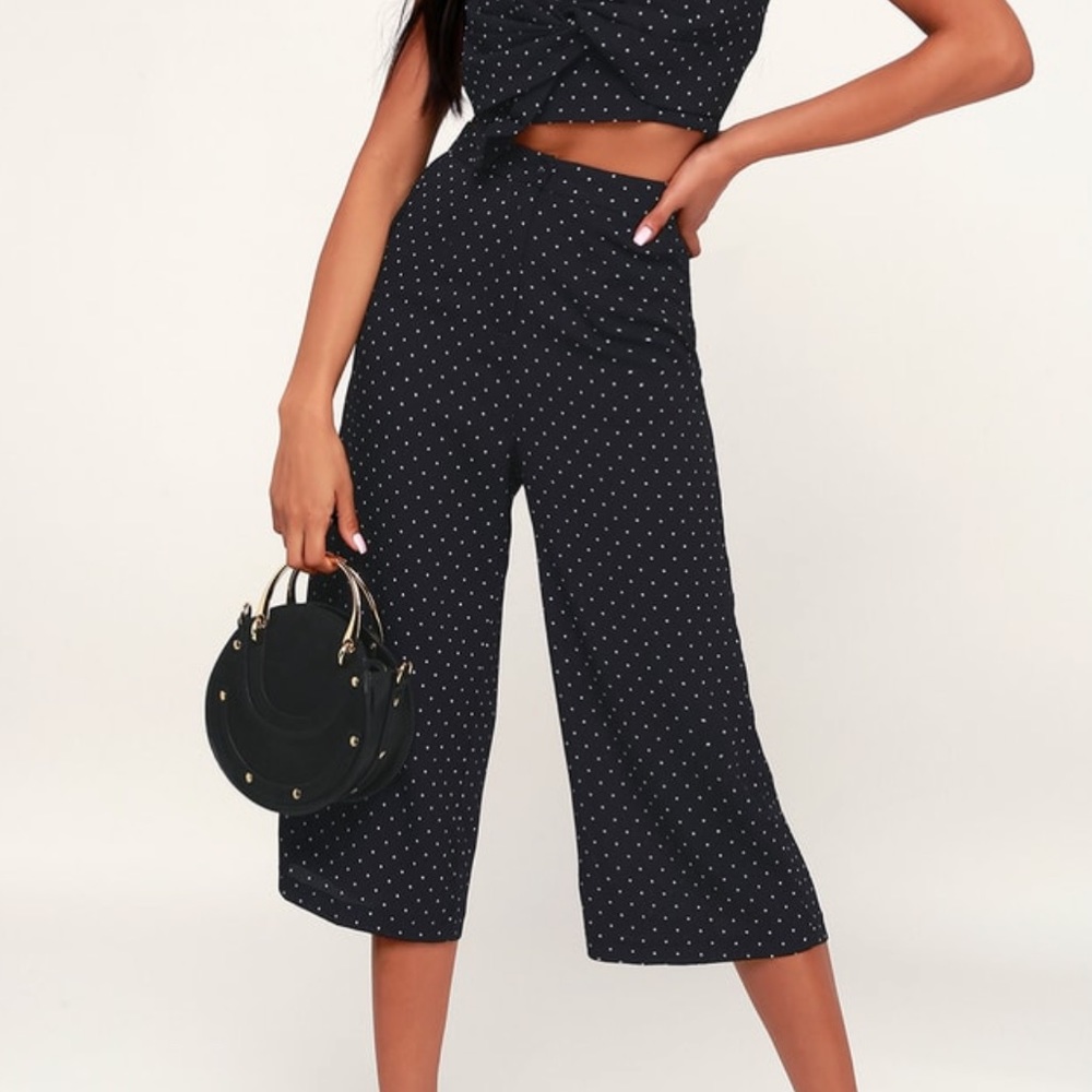 LuLus Polka Dot Culotte Pants